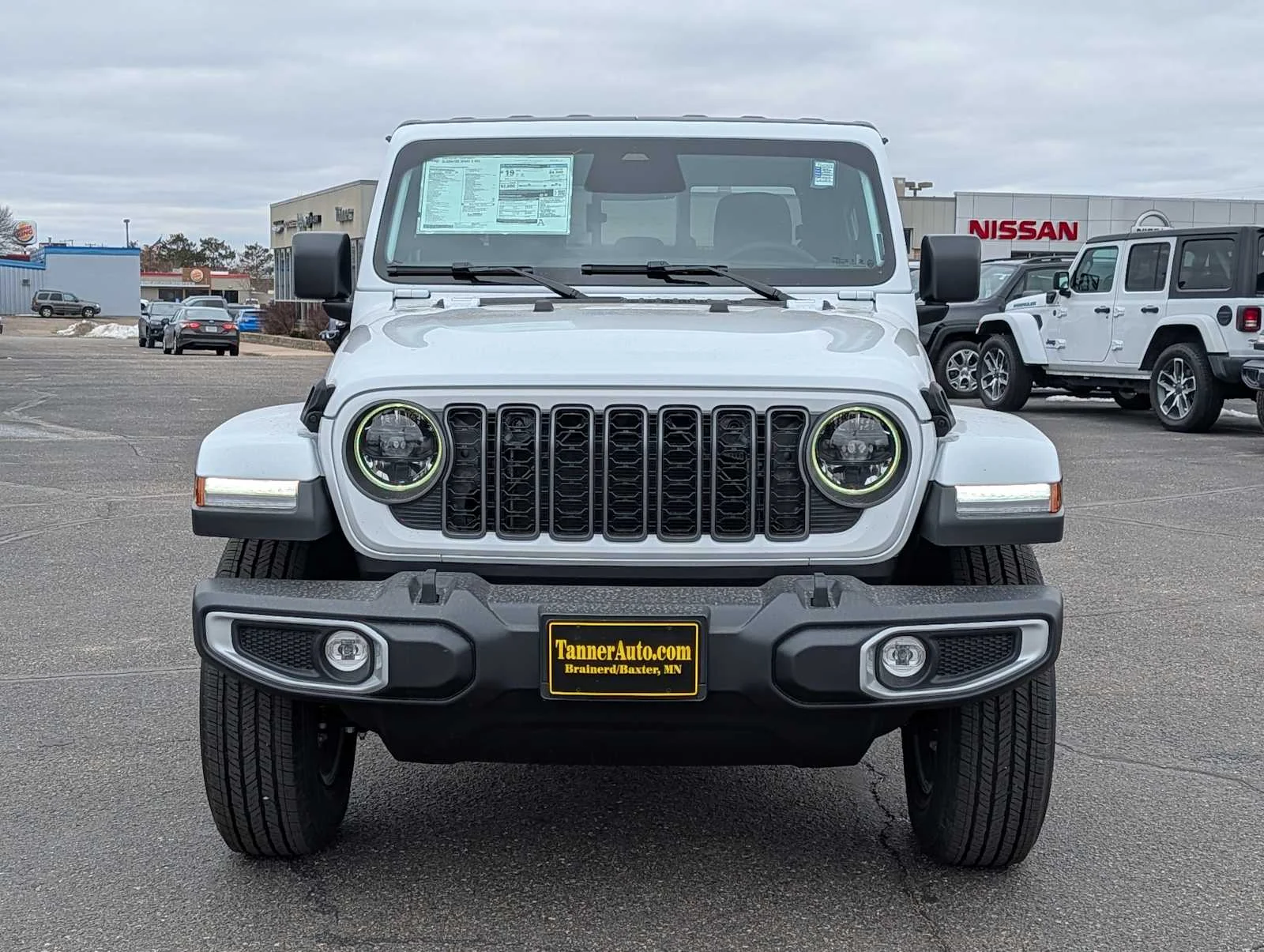 New 2026 Bright White Clear-Coat Exterior Paint Jeep Sport S image 2