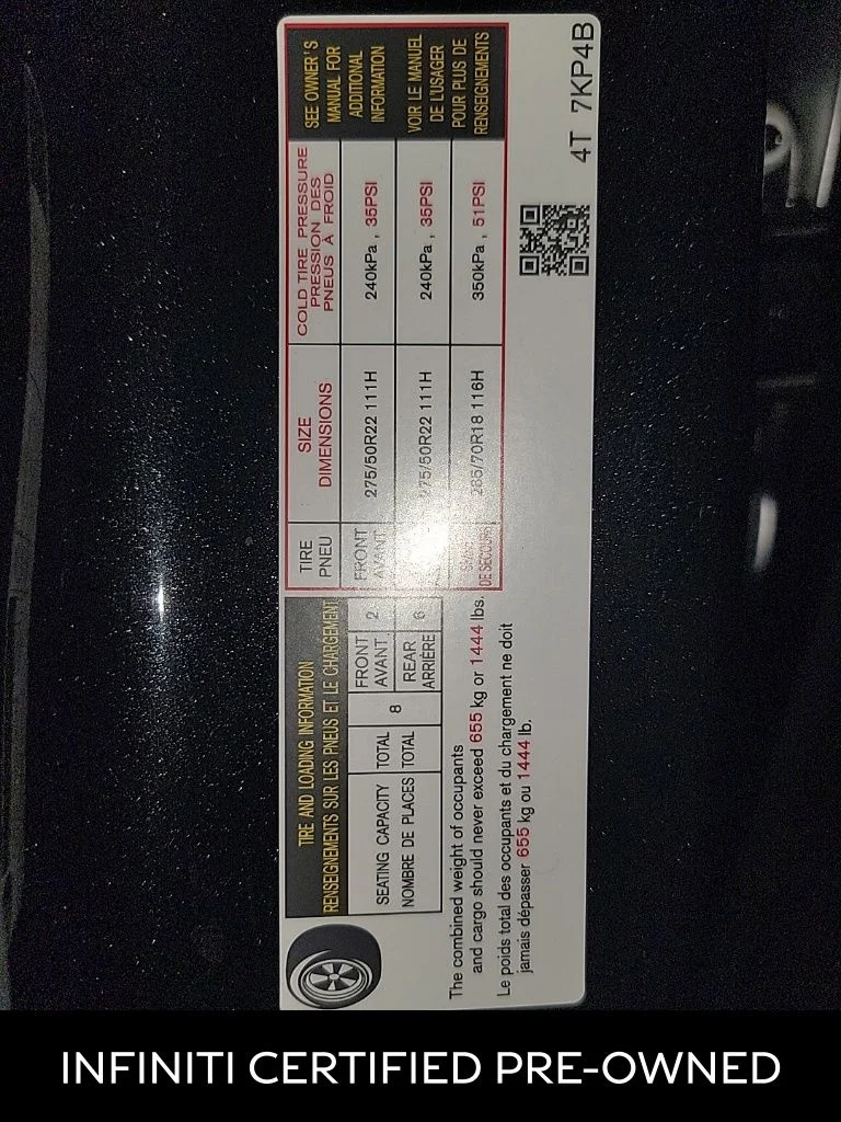 Certified Used 2025 Mineral Black INFINITI SENSORY image 10