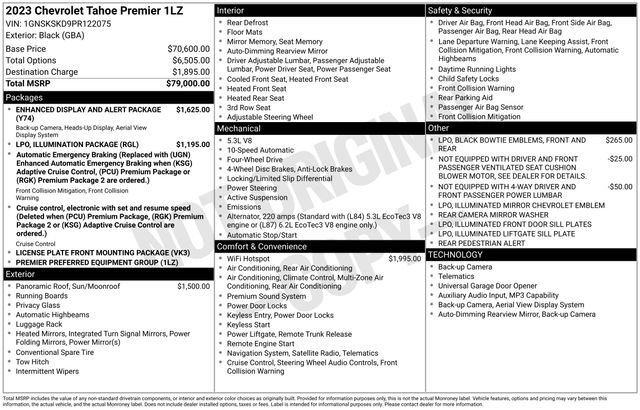 2023 Chevrolet Tahoe 4WD Premier's photo
