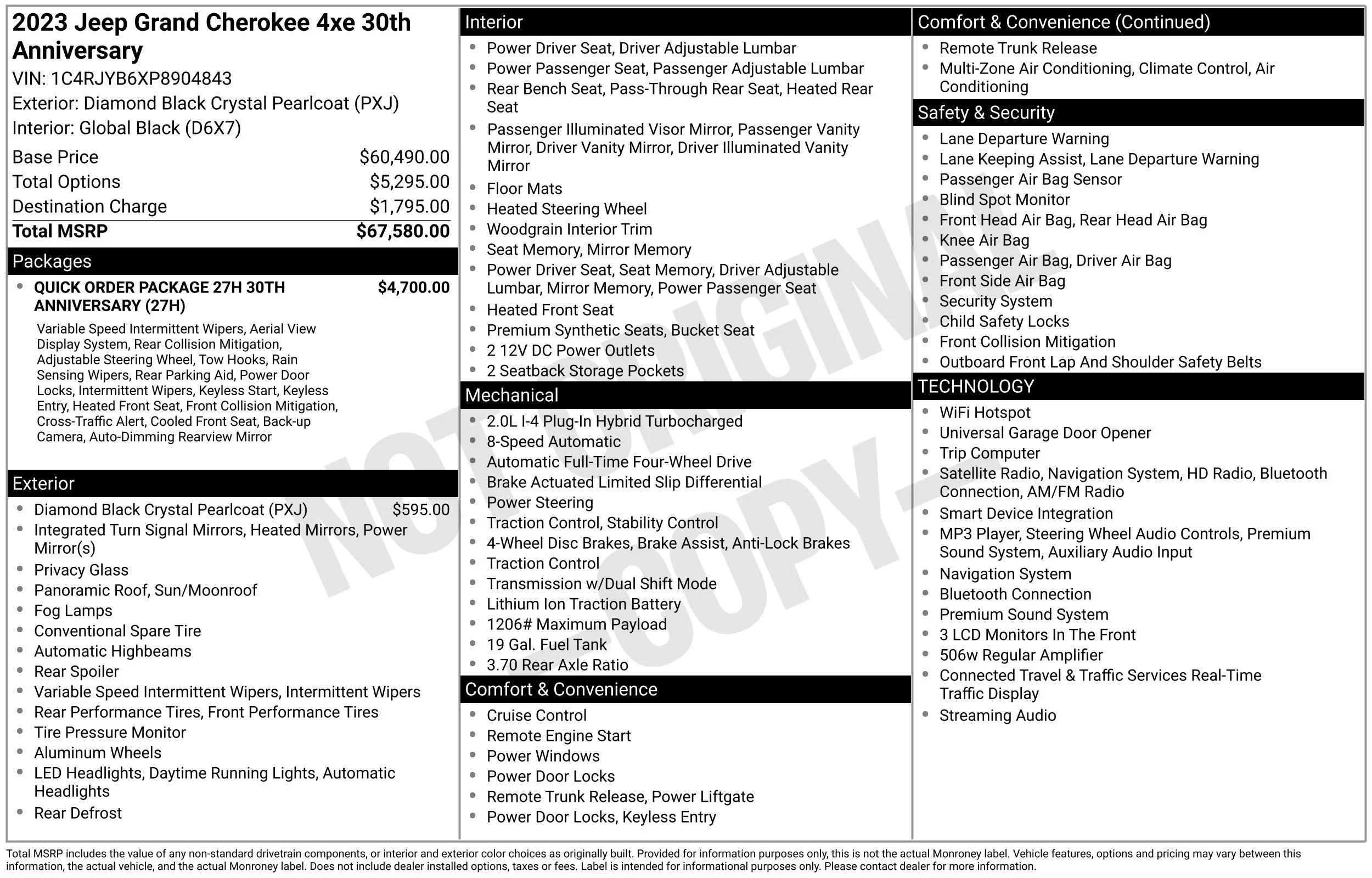 Used 2023 Black Jeep 4xe image 3