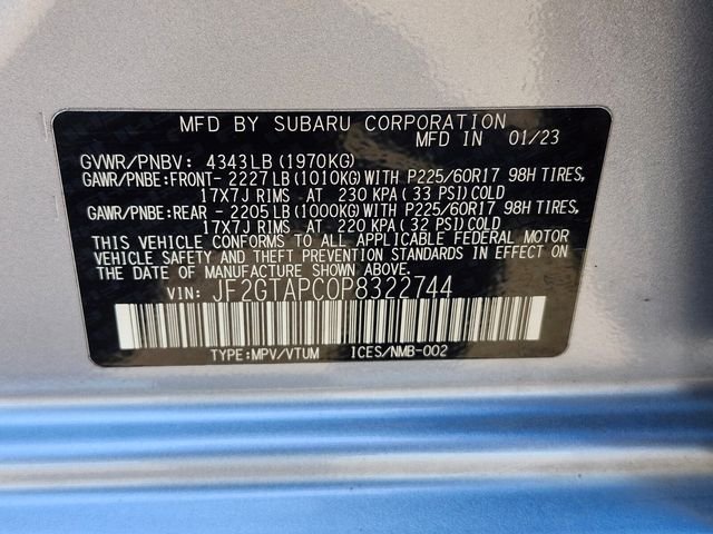 Used 2023 Silver Subaru Premium image 33