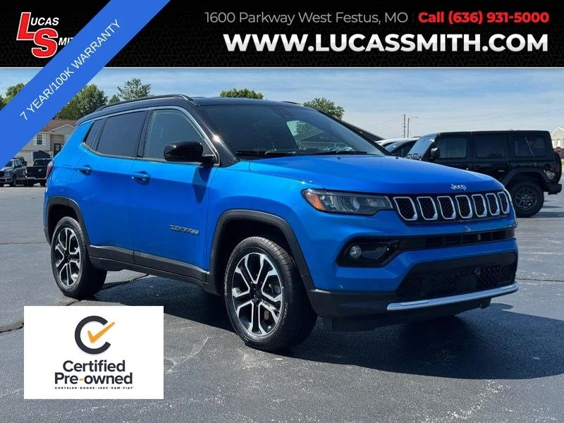 Certified Used 2024 Blue Jeep Limited image 1