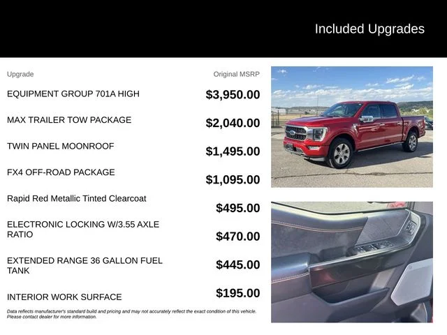 Used 2023 Red Ford Platinum image 5