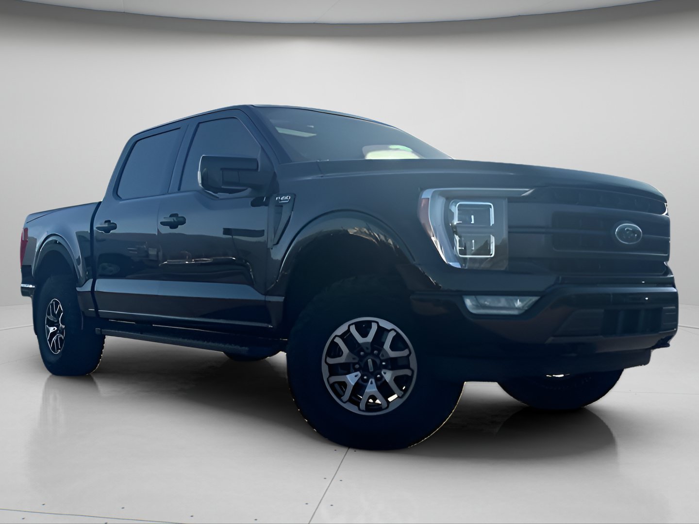 Used 2021 Agate Black Metallic Ford Lariat image 2