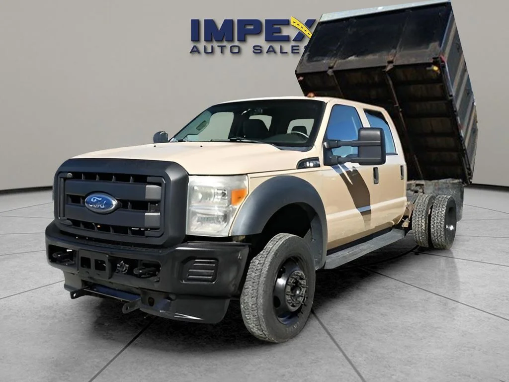 Used 2013 Brown Ford XL Dump Truck image 1
