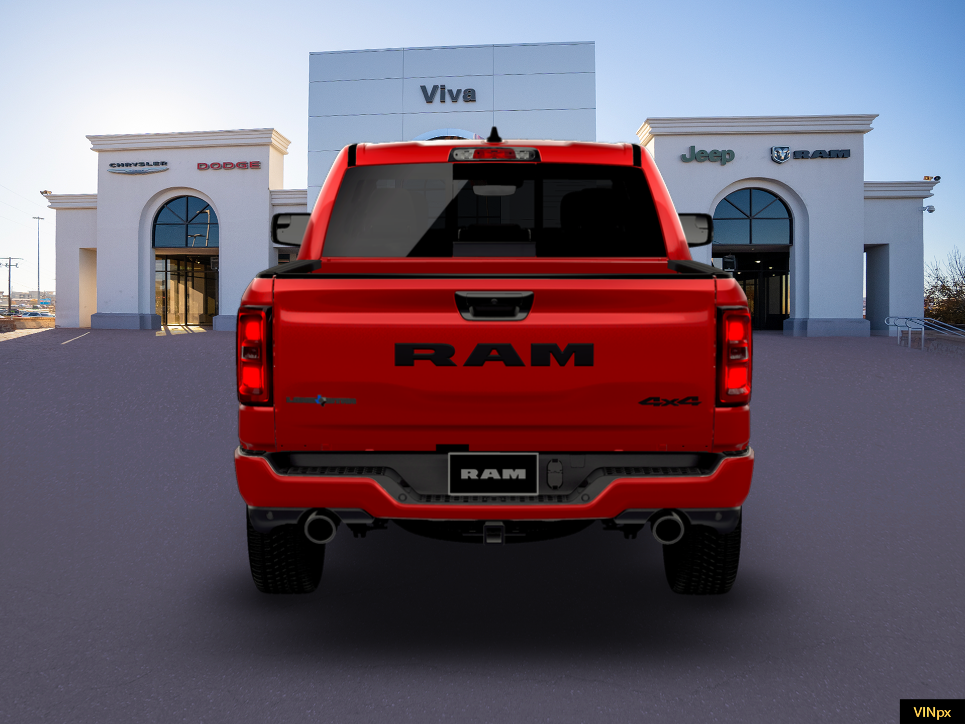 New 2026 Molten Red Pearl-Coat Exterior Paint RAM Big Horn/Lone Star image 6