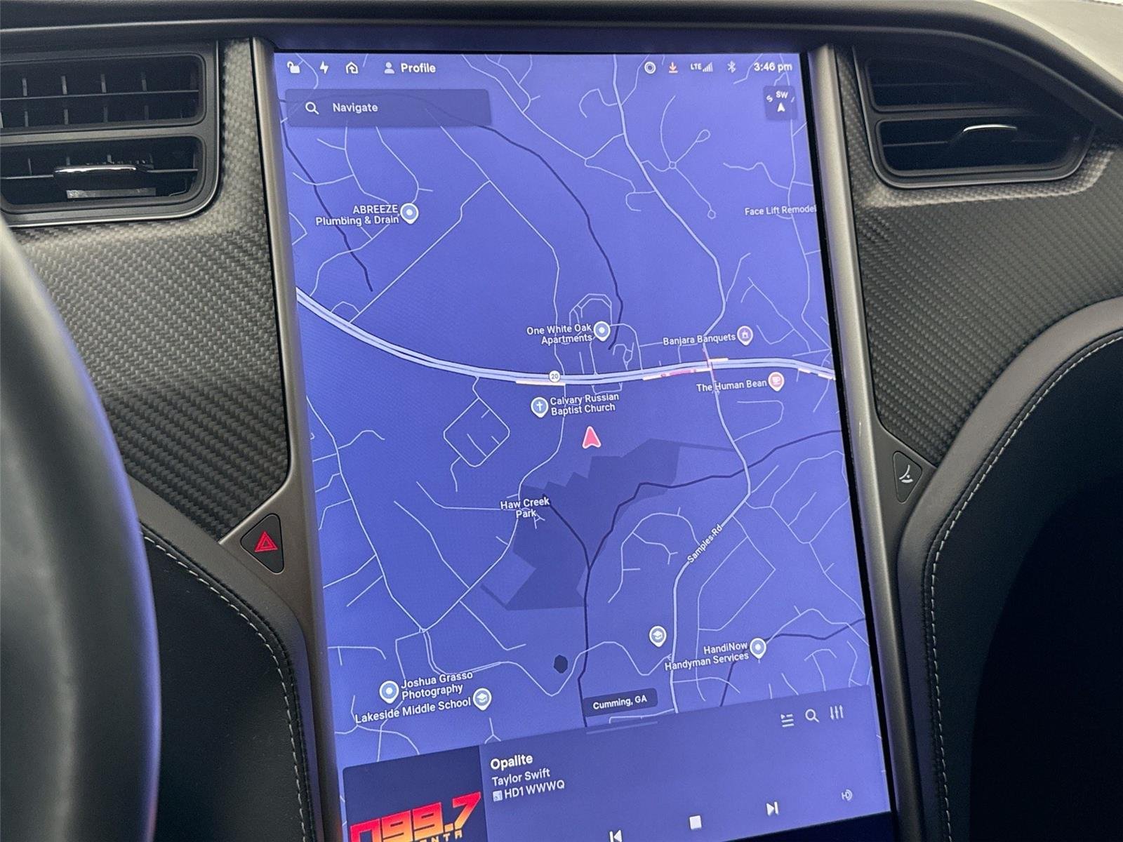 Used 2019 Pearl White Multi-Coat Tesla Performance image 7