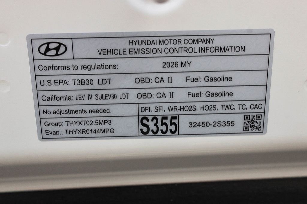 New 2026 White Hyundai SE image 27