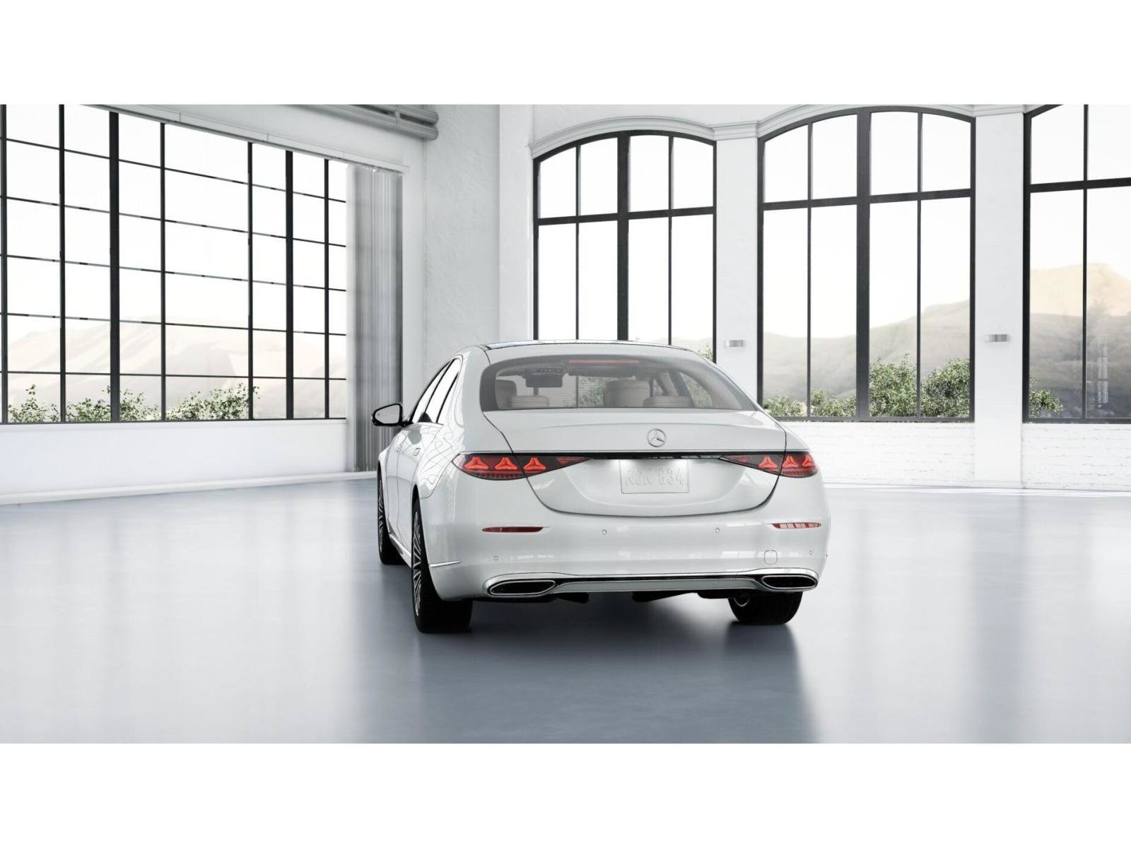 New 2027 MANUFAKTUR Moonlight White Metallic Mercedes-Benz S 500 4MATIC® Sedan image 26