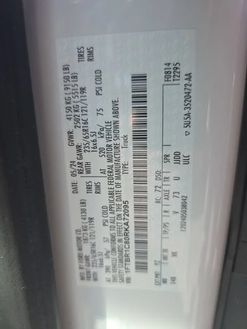 Used 2024 White Ford  image 28