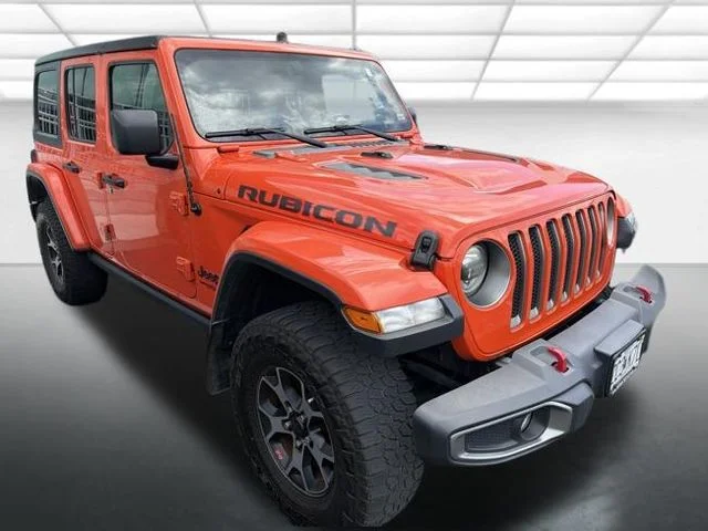Used 2019 Orange Jeep Unlimited Rubicon image 3