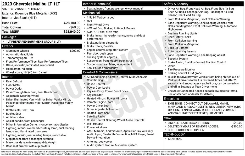 Used 2023 Blue Chevrolet LT image 17