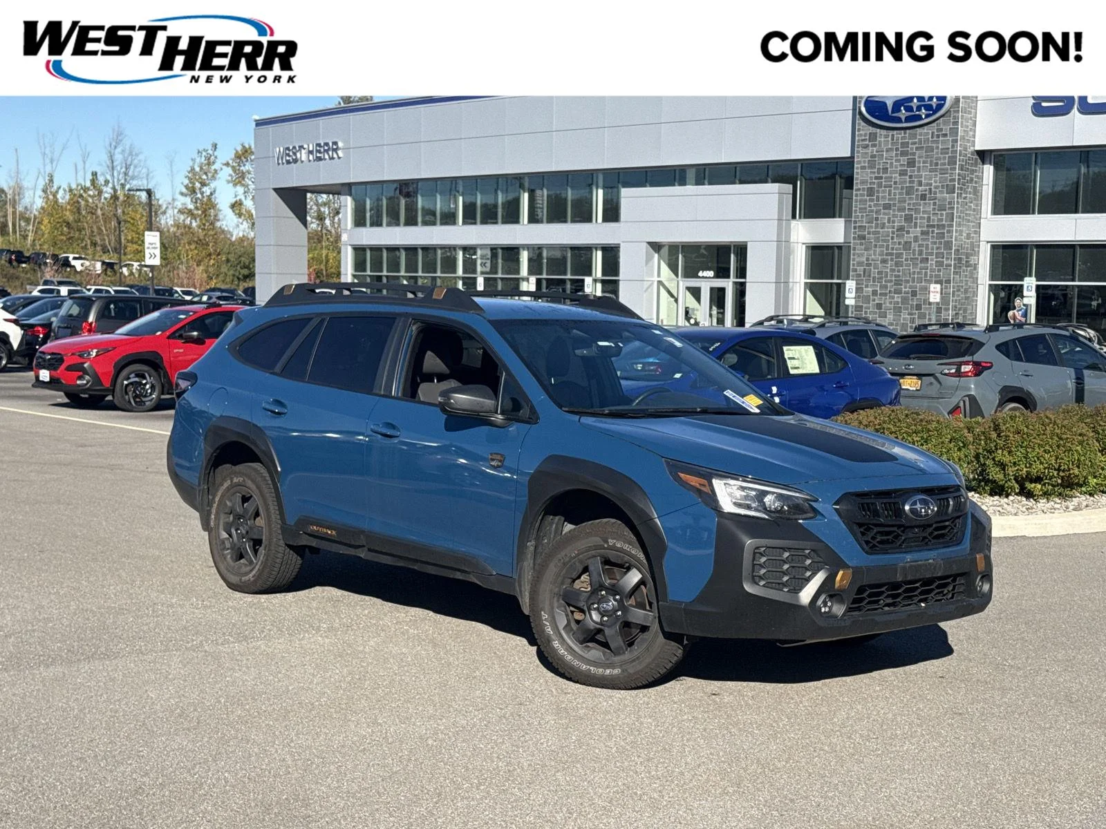 Used 2025 Geyser Blue Subaru Wilderness image 1