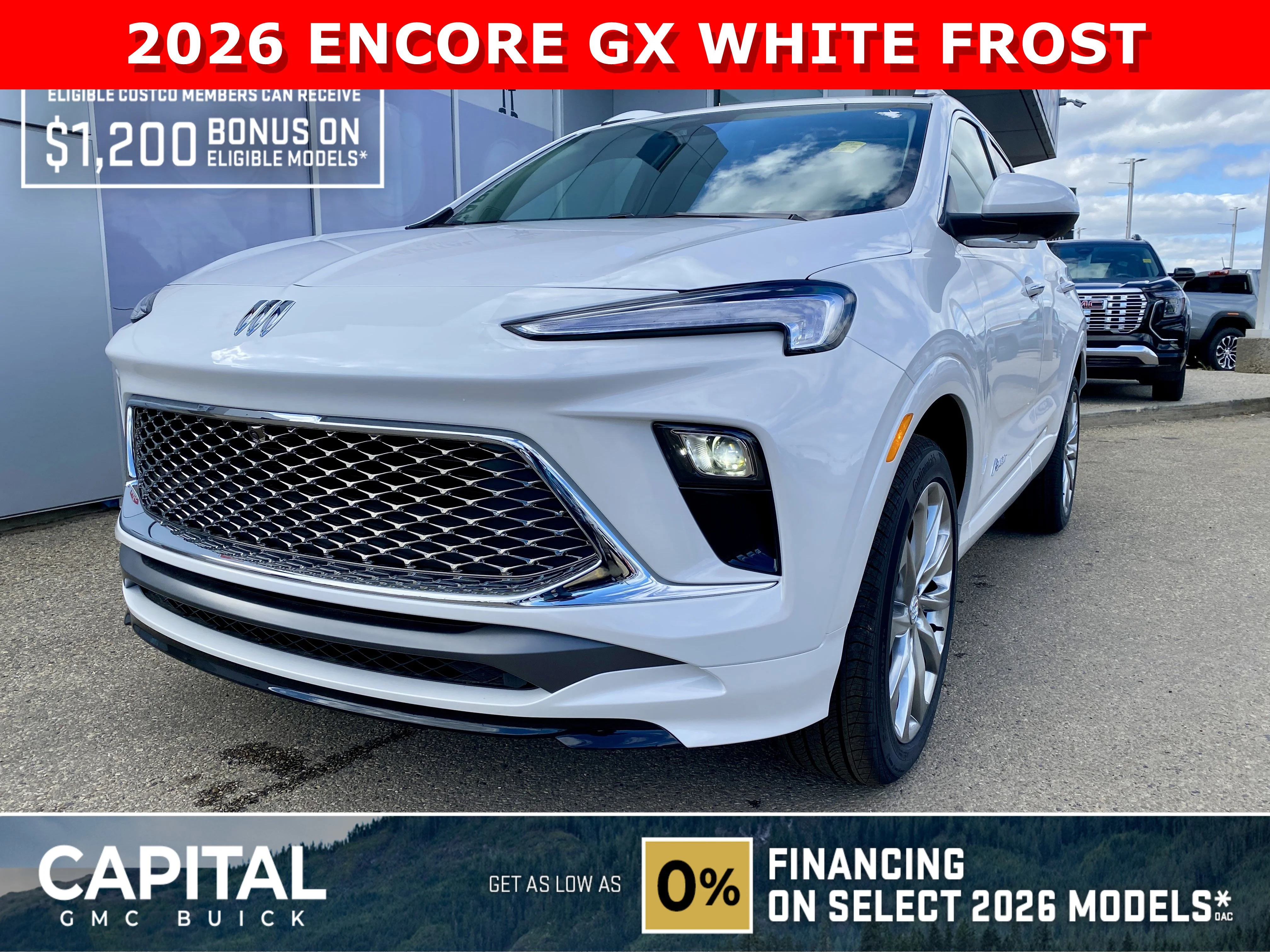 New 2026 WHITE FROST TRICOAT Buick Avenir image 1