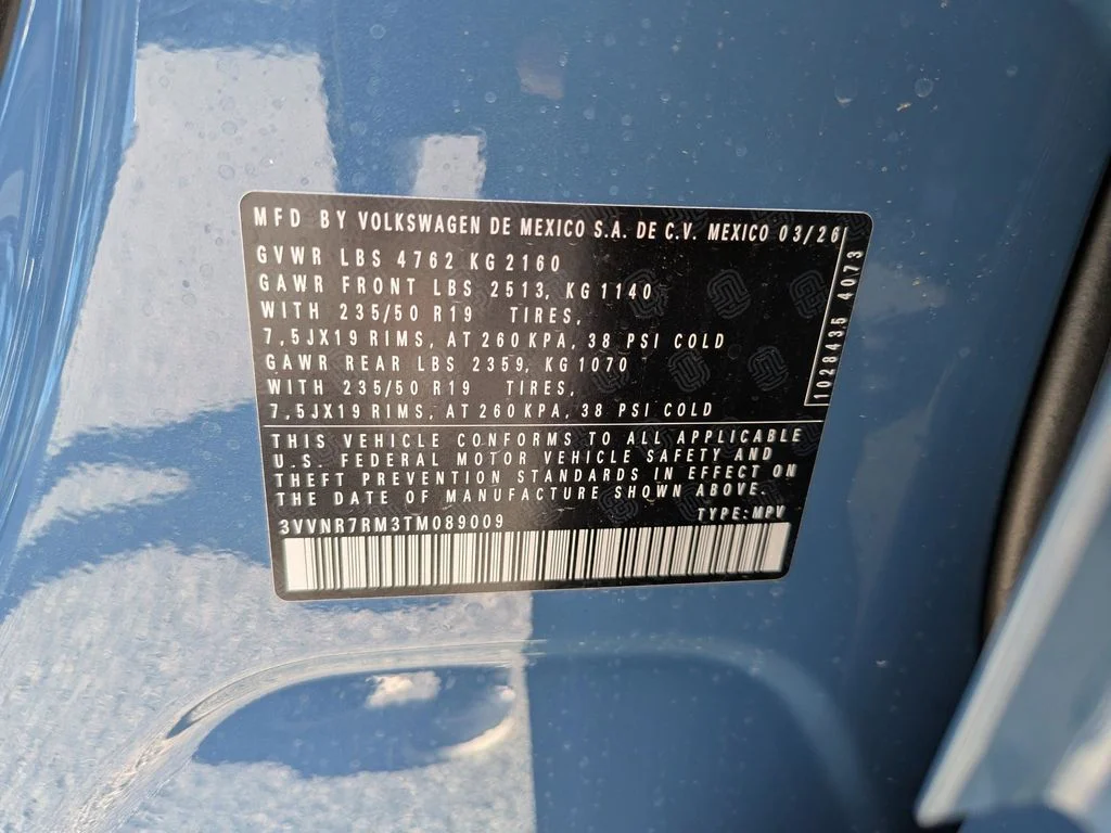New 2026 Blue Volkswagen 2.0T SE image 28