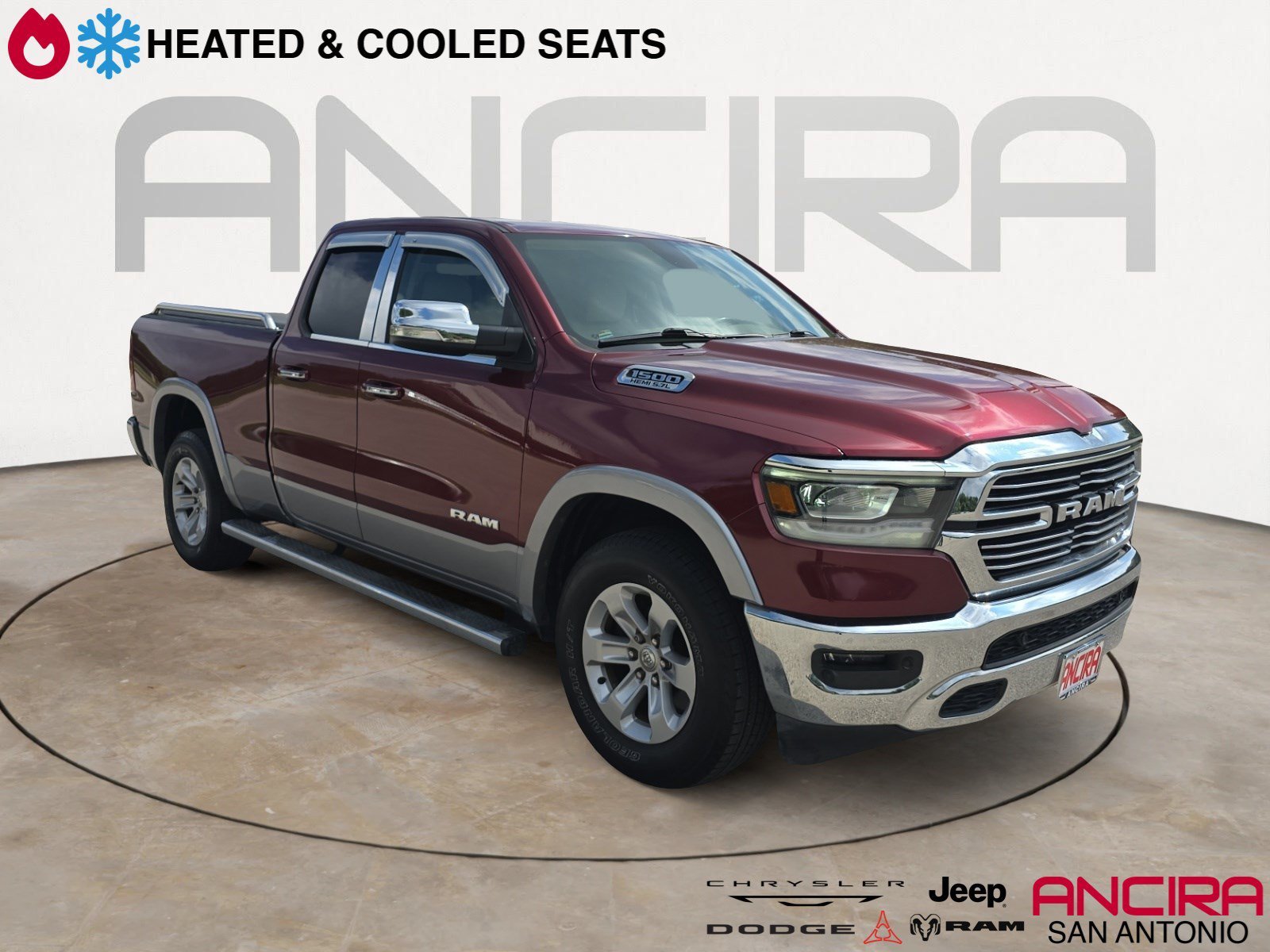 Used 2020 Delmonico Red Pearlcoat Ram Laramie image 1