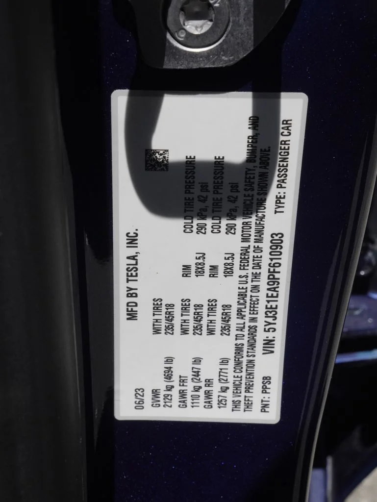 Used 2023 Blue Tesla Base image 26