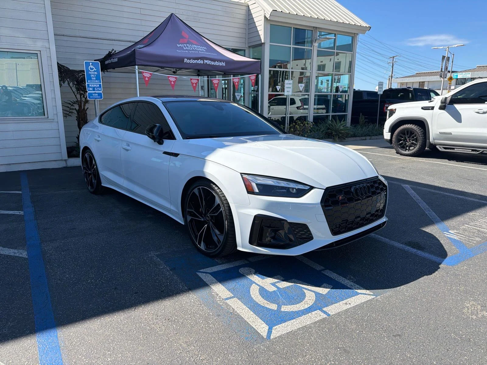 Used 2024 Glacier White Metallic Audi Premium Plus image 2