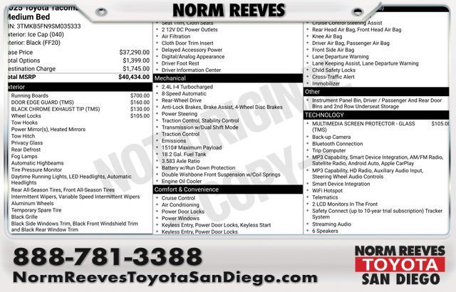 2025 Toyota Tacoma 2WD