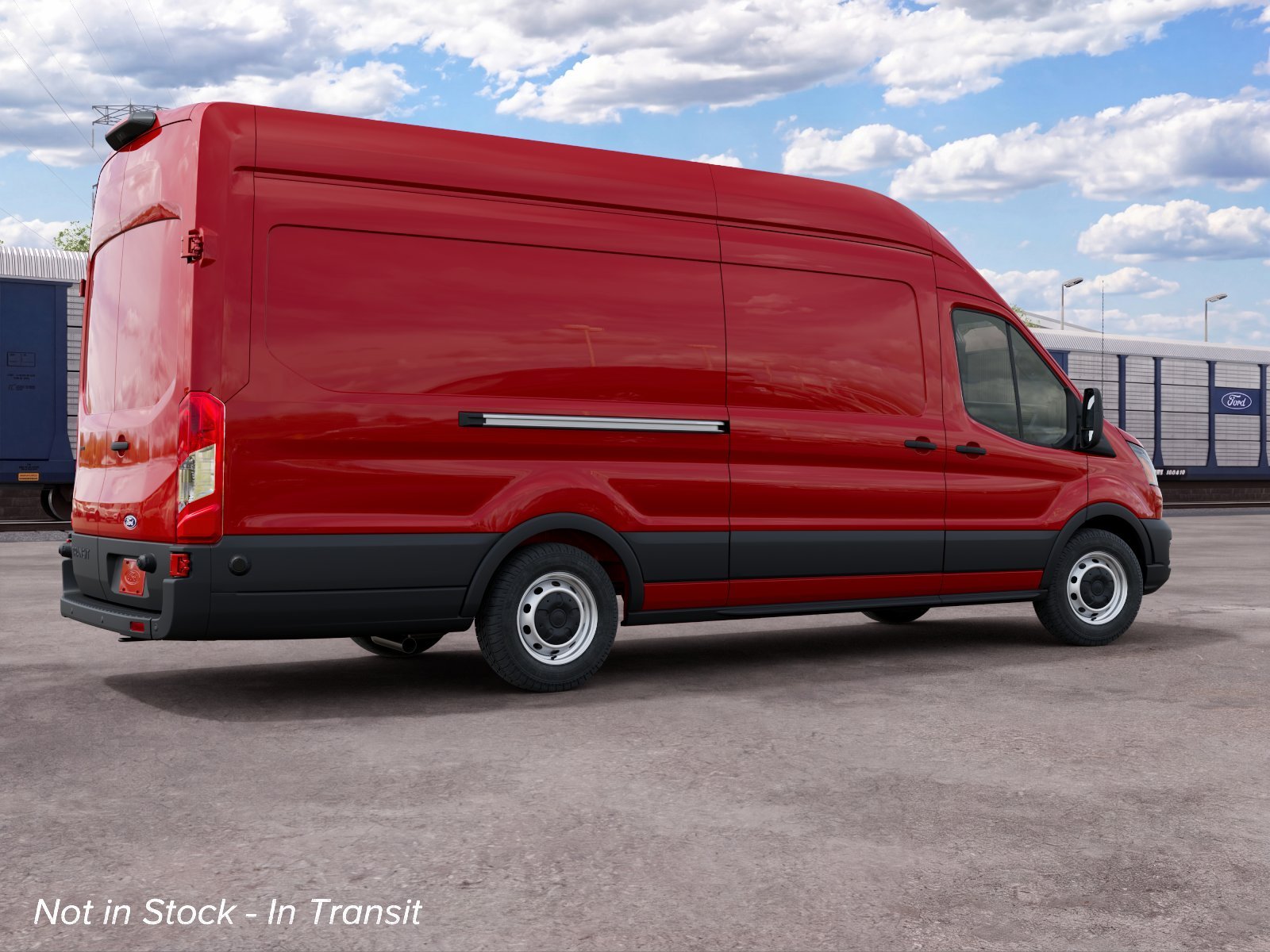 New 2027 Race Red Ford Cargo Van image 6