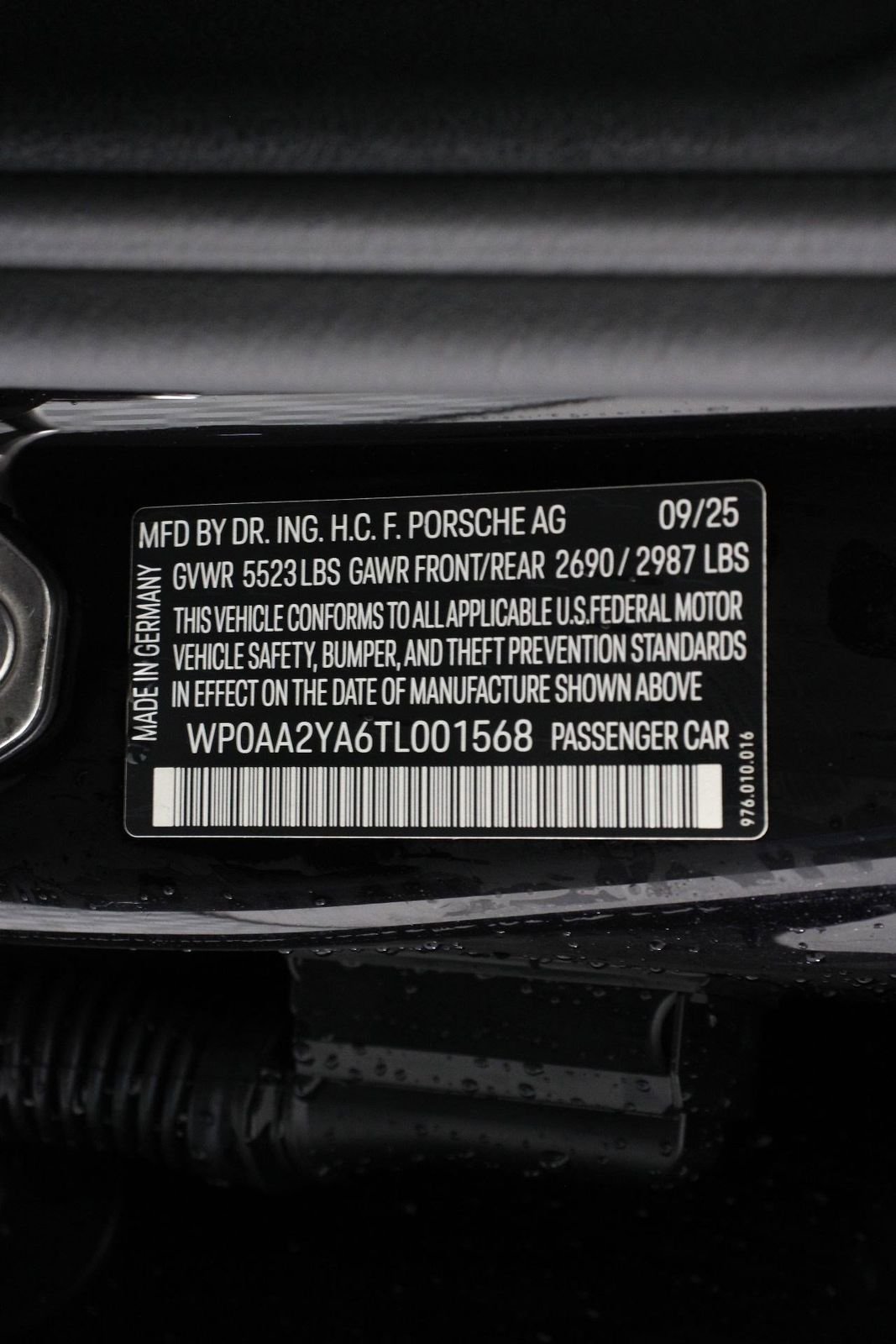 New 2026 Jet Black Metallic Porsche  image 24