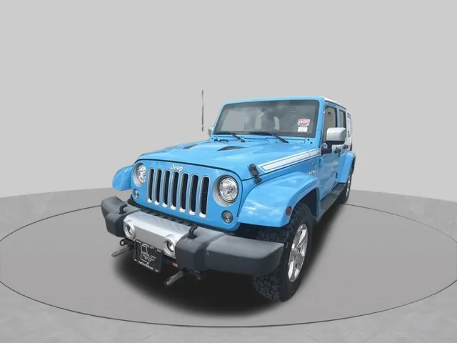 Used 2017 Blue Jeep Unlimited Sahara image 8