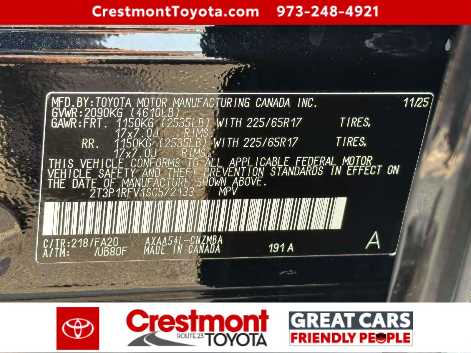 Certified Used 2025 Midnight Black Metallic Toyota XLE image 16