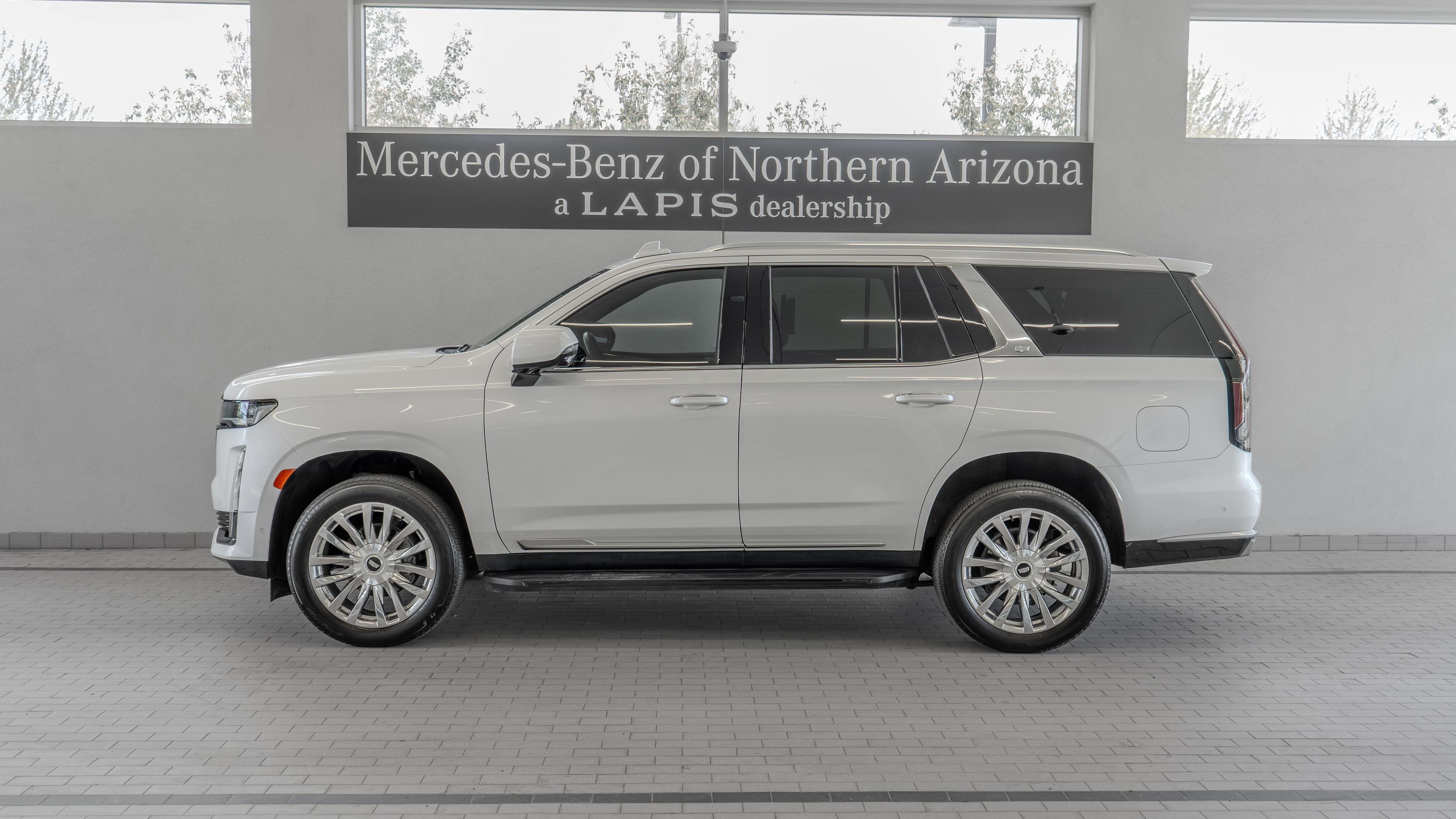 Used 2023 Crystal White Tricoat Cadillac Premium Luxury image 2