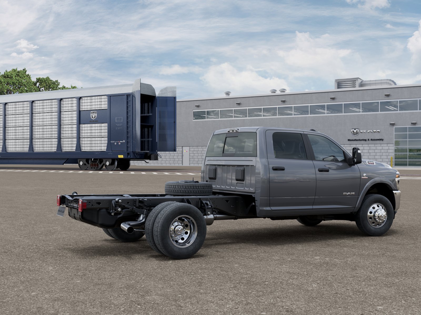New 2026 Ceramic Gray Clear-Coat Exterior Paint RAM Tradesman image 2