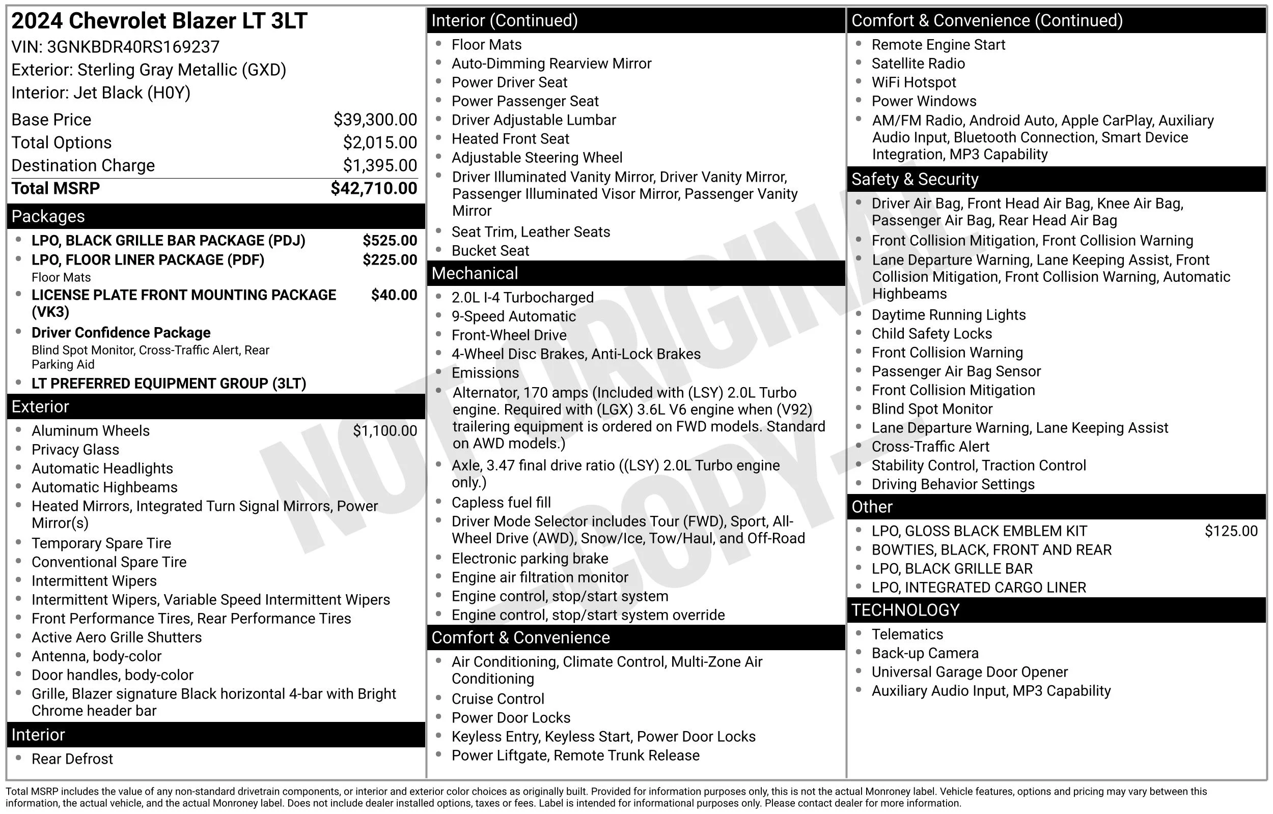 Used 2024 Gray Chevrolet 3LT image 22