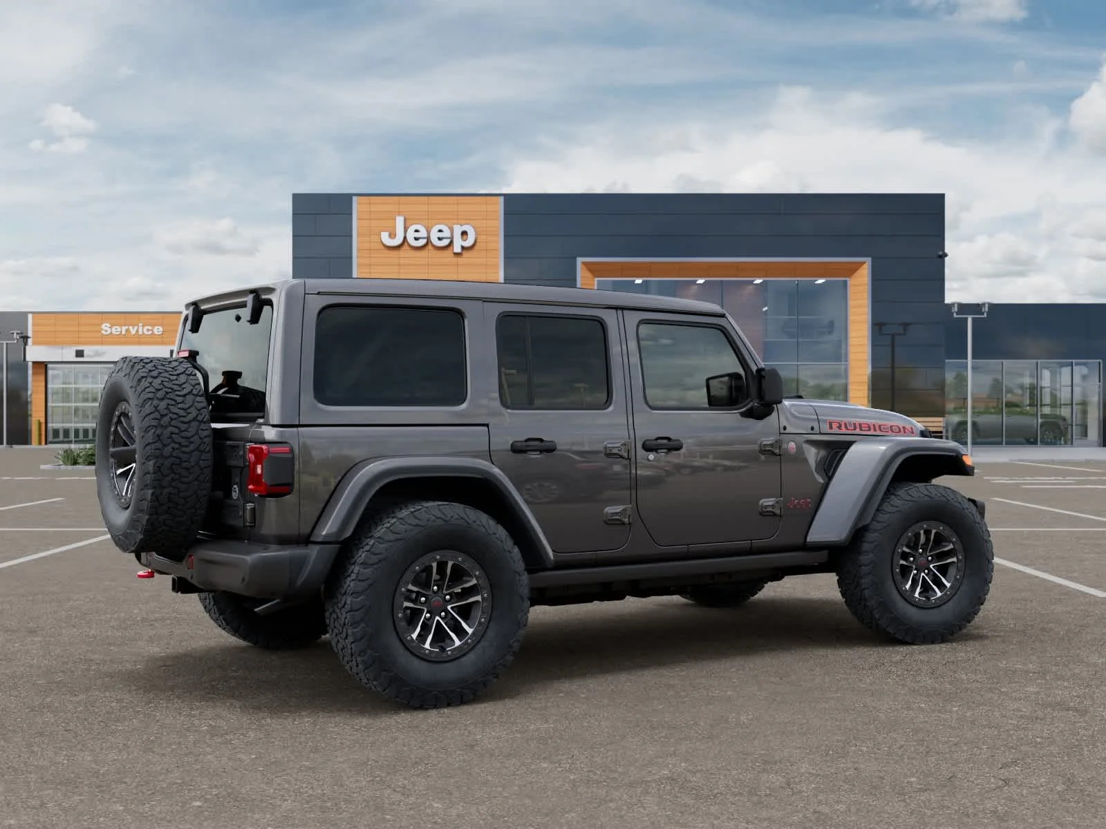 New 2027 Granite Crystal Metallic Clearcoat Jeep Rubicon X image 4