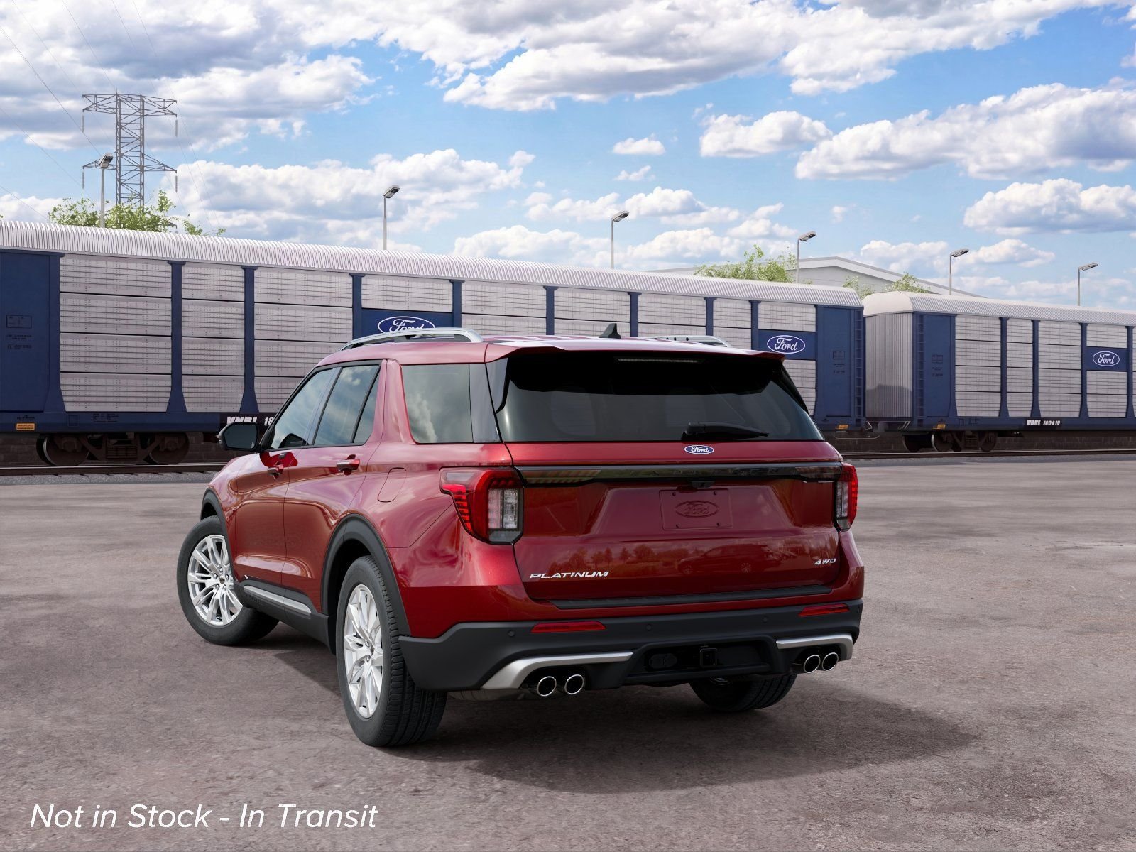 New 2027 Ruby Red Metallic Tinted Clearcoat Ford Platinum image 8