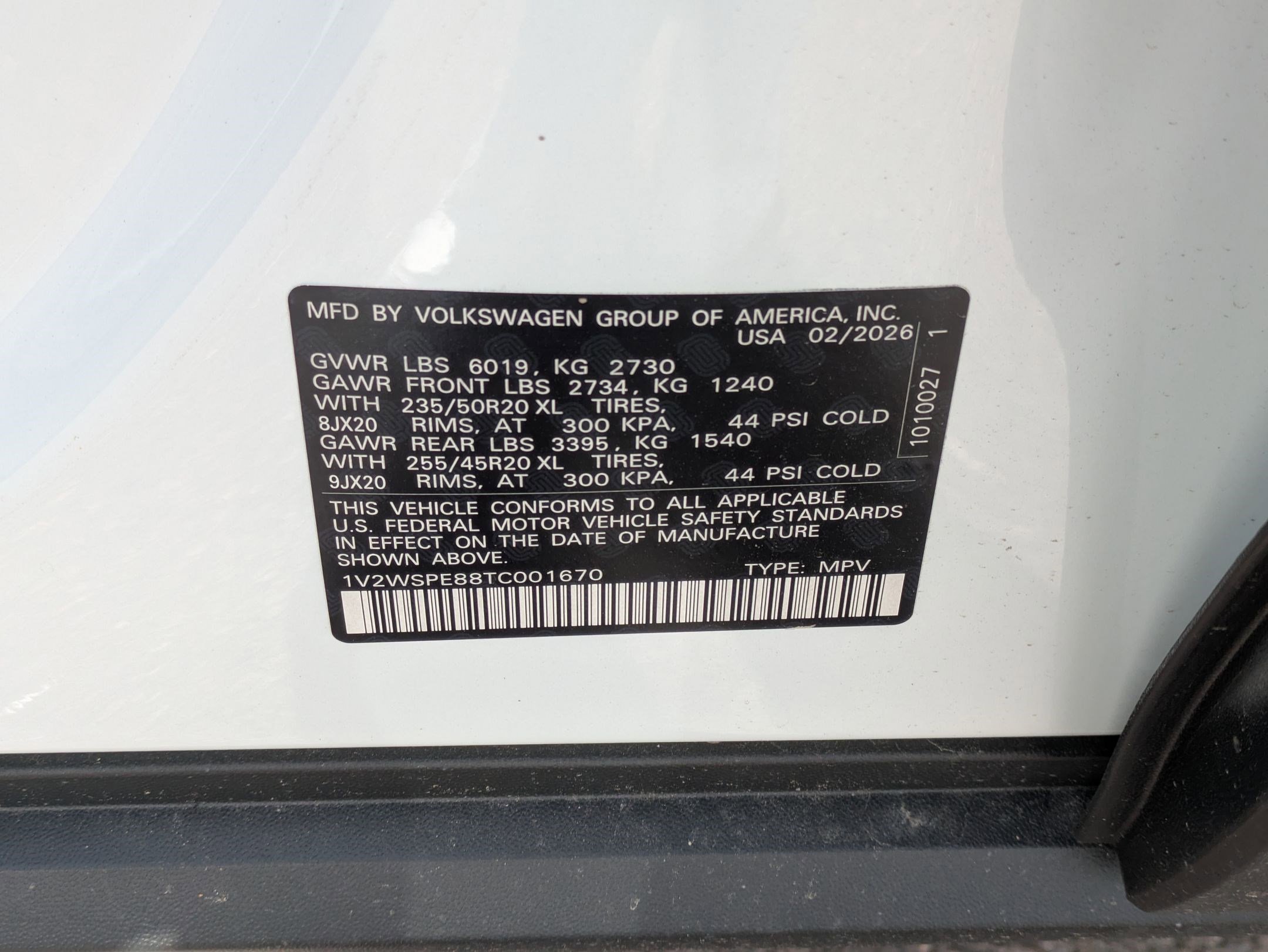 New 2026 Opal White Pearl Volkswagen Pro S image 17