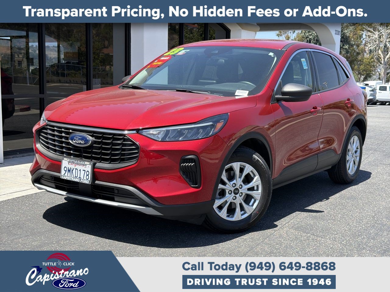 Used 2023 Rapid Red Metallic Tinted Clearcoat Ford Active image 1