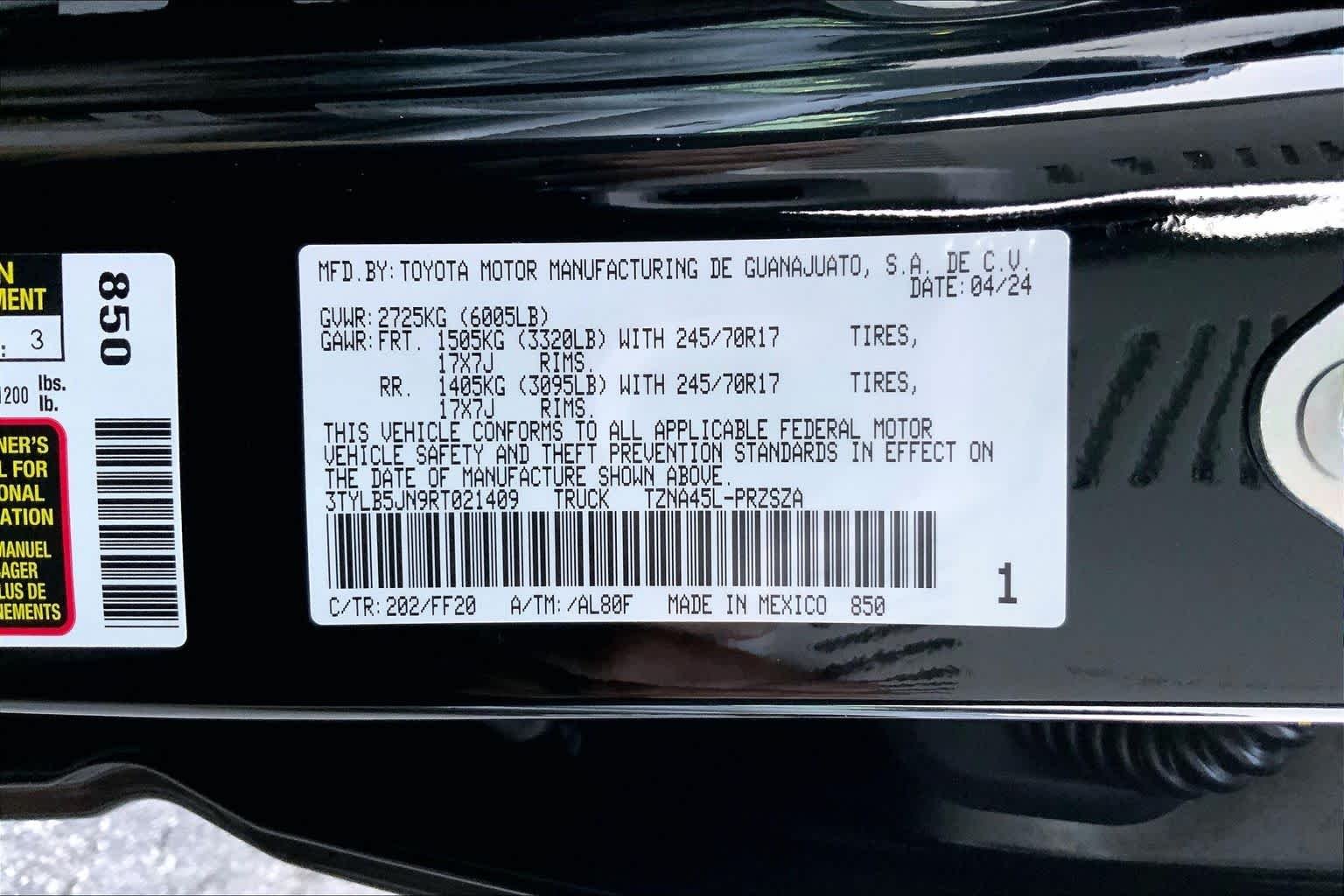 Used 2024 Black Toyota SR5 image 29