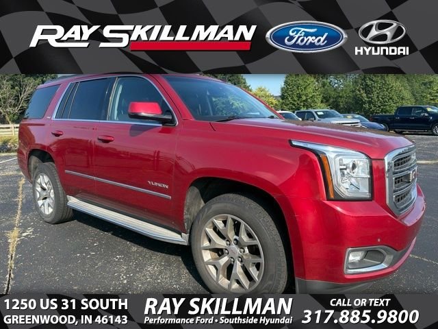 Used 2015 Crystal Red Tintcoat GMC SLT image 1