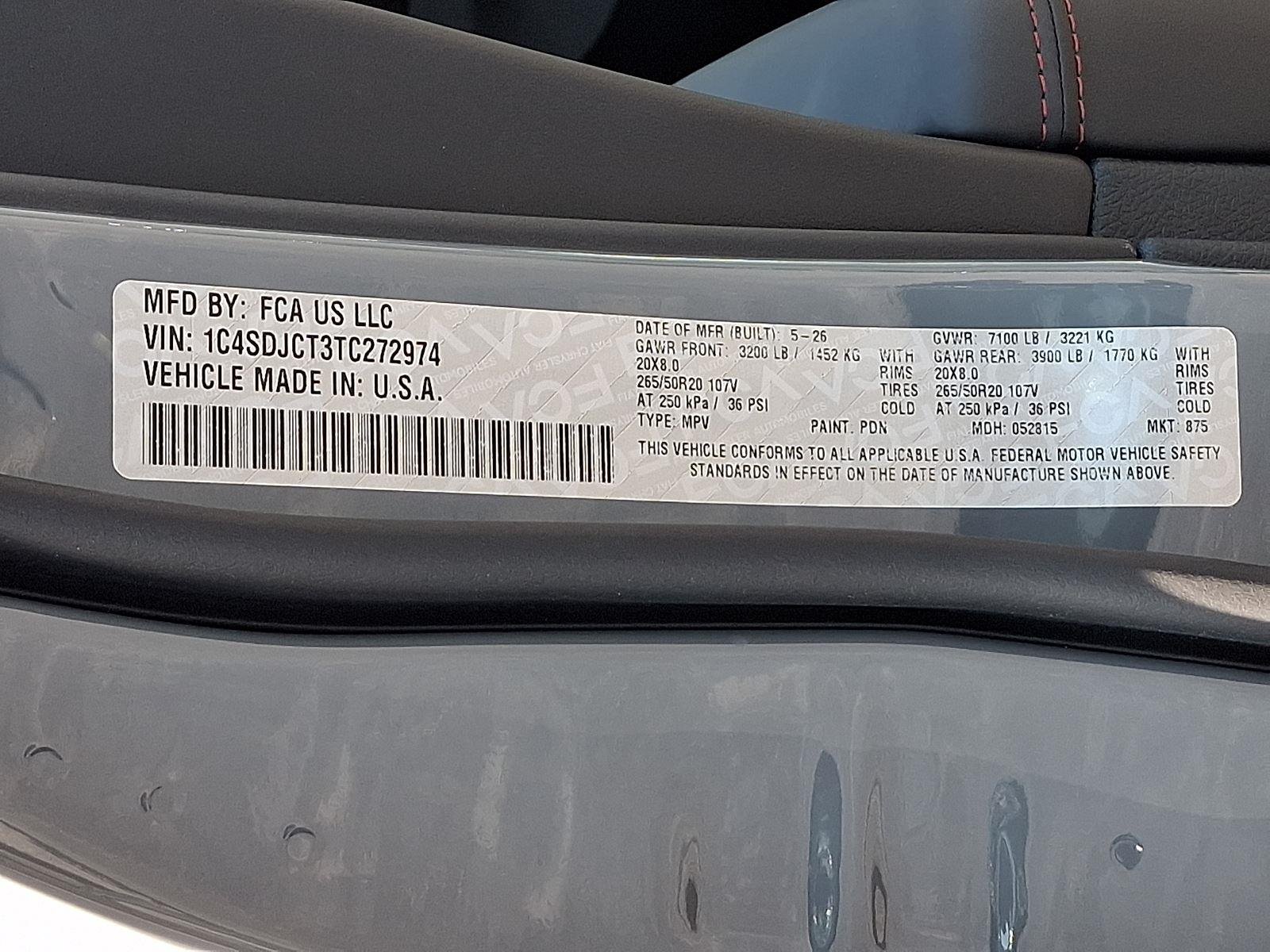 New 2026 Destroyer Gray Clear-Coat Exterior Paint Dodge GT Plus HEMI V8 image 18