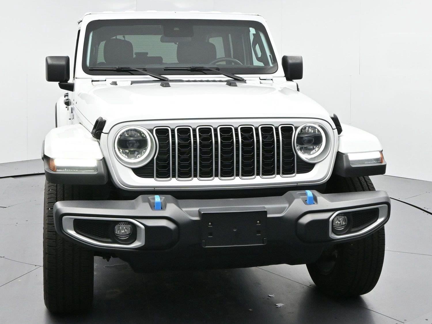 Used 2024 Bright White Clearcoat Jeep Sahara image 2