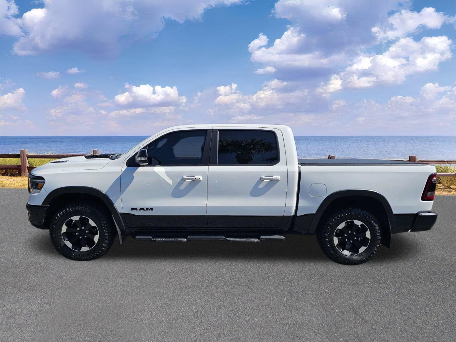 Used 2021 Bright White Clearcoat Ram Rebel image 4