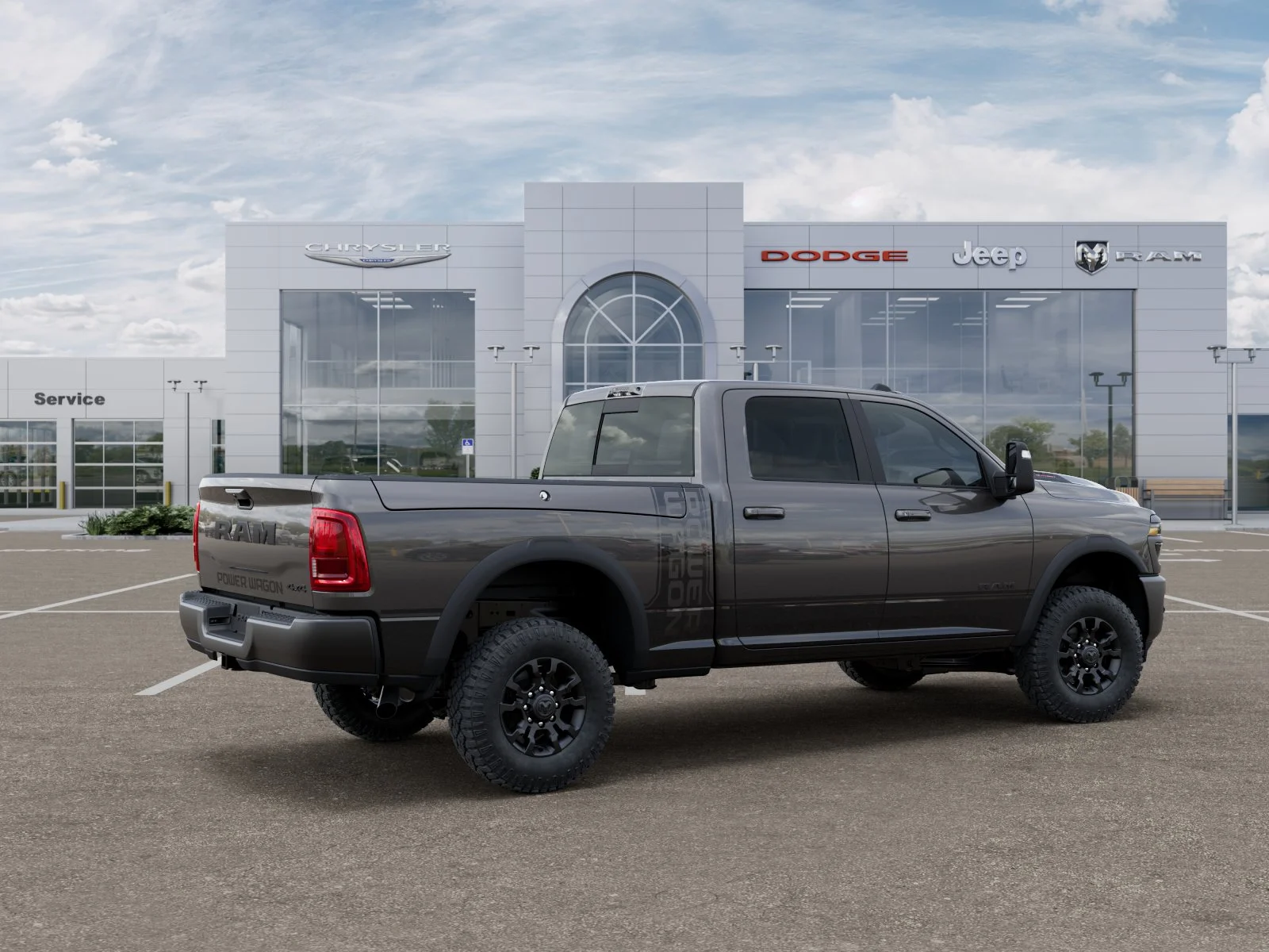 New 2025 Granite Crystal Metallic Clear-Coat Exterior Paint RAM Power Wagon image 29