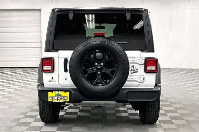 Used 2022 Bright White Clearcoat Jeep Unlimited Willys image 5