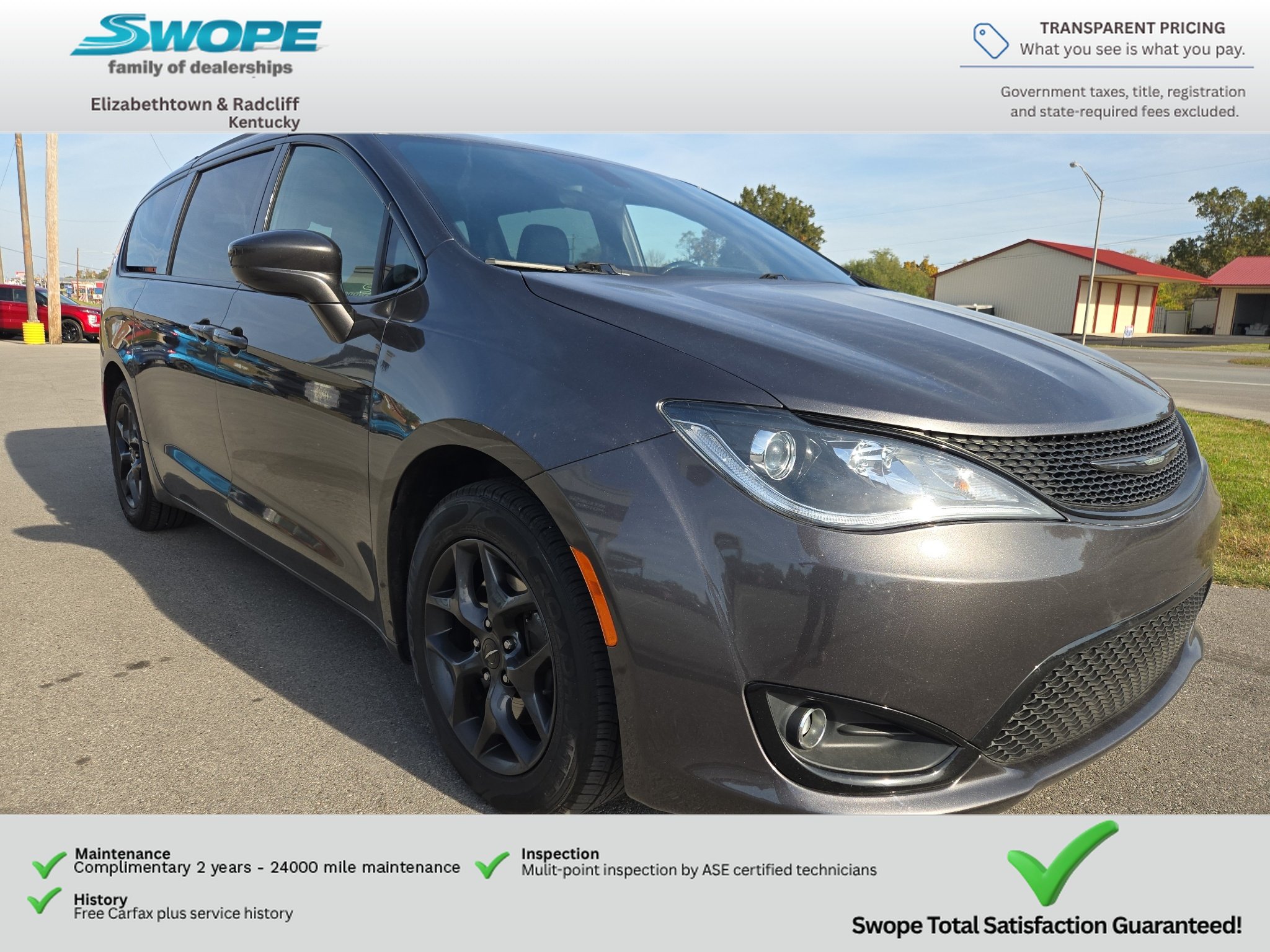 Used 2018 Granite Crystal Metallic Clearcoat Chrysler Touring L image 1