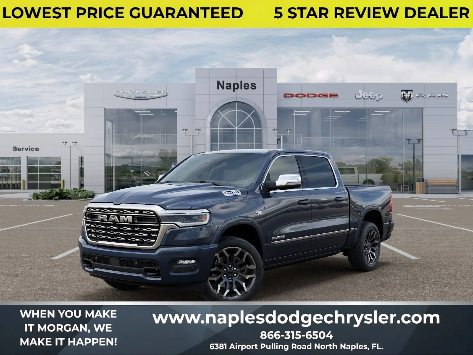 New 2026 Forged Blue Metallic Exterior Paint RAM Limited image 1