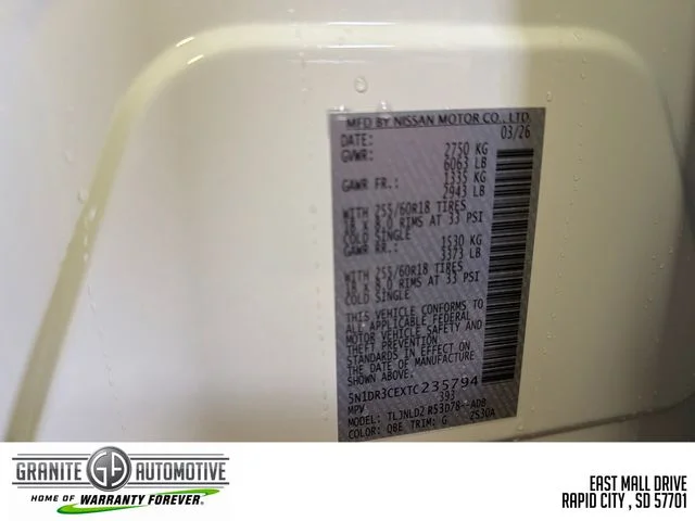 New 2026 Everest White Pearl TriCoat Nissan SL image 29