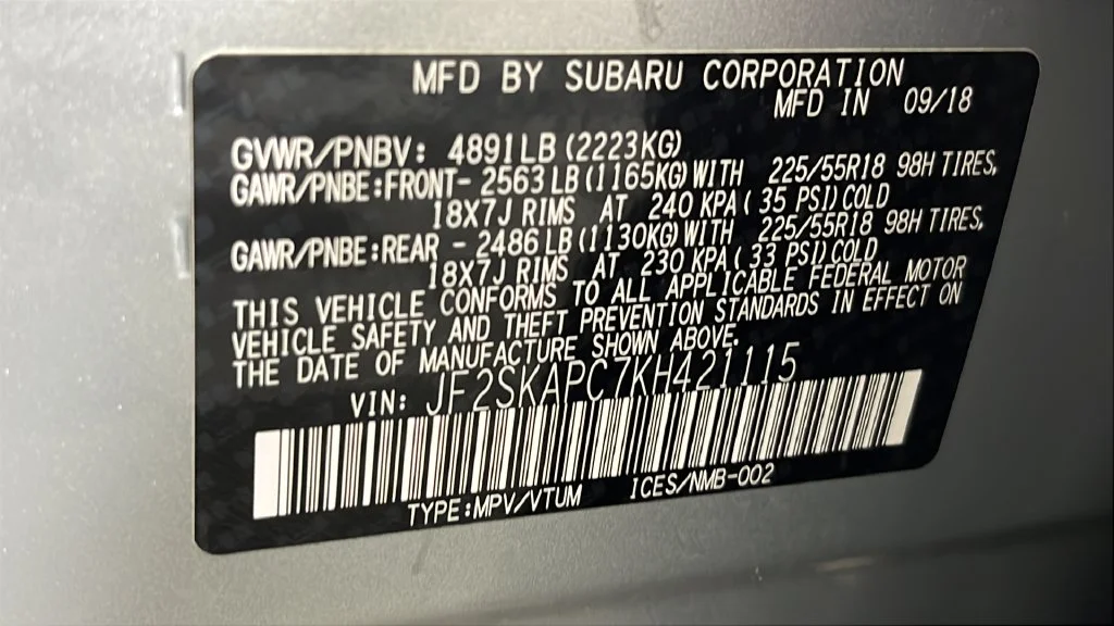 Used 2019 Silver Subaru Sport image 47