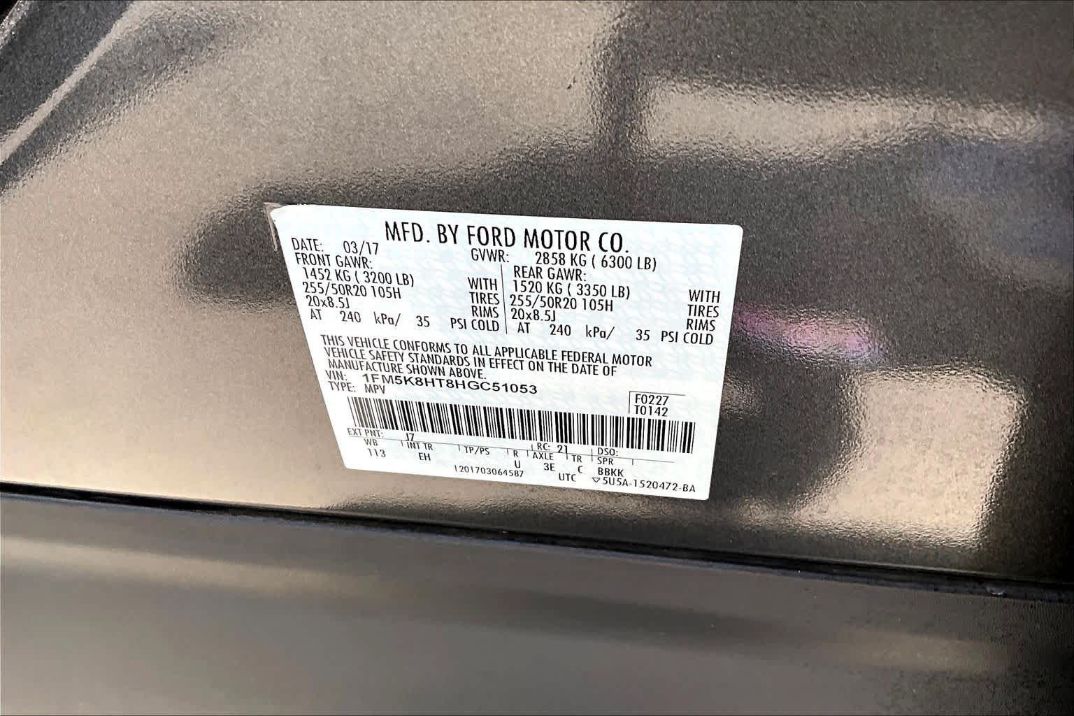 Used 2017 Magnetic Metallic Ford Platinum image 36