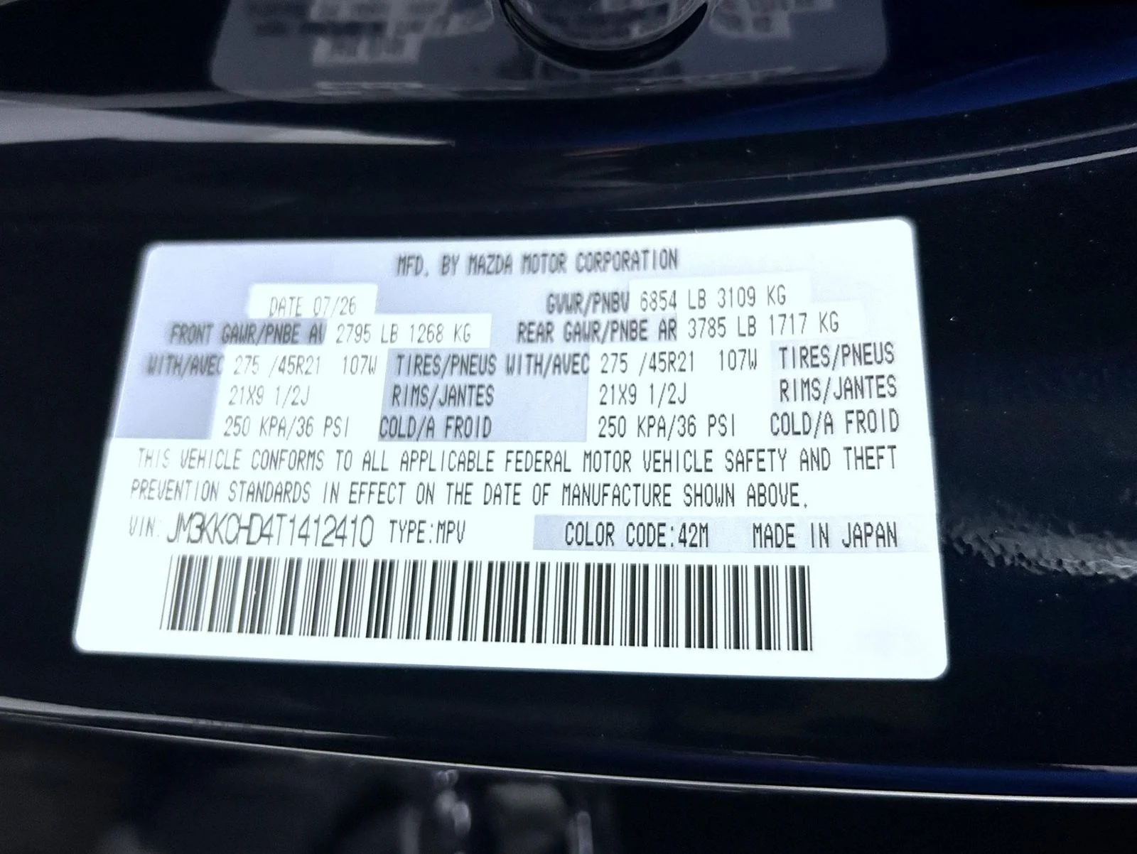 New 2026 Deep Crystal Blue Mica Mazda 3.3 Turbo Premium Sport AWD image 27