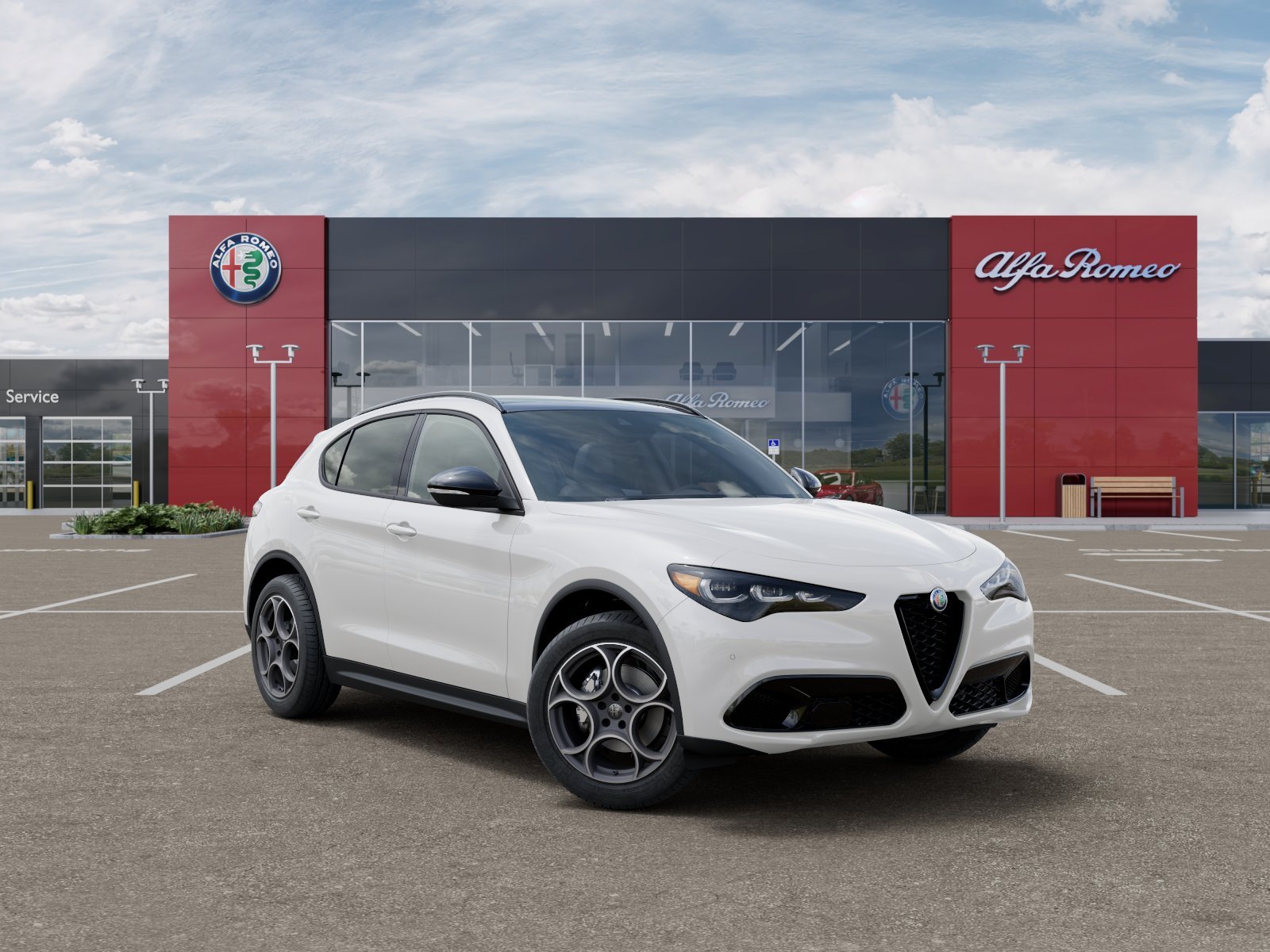 New 2025 Milano White Exterior Paint Alfa Romeo Base image 48