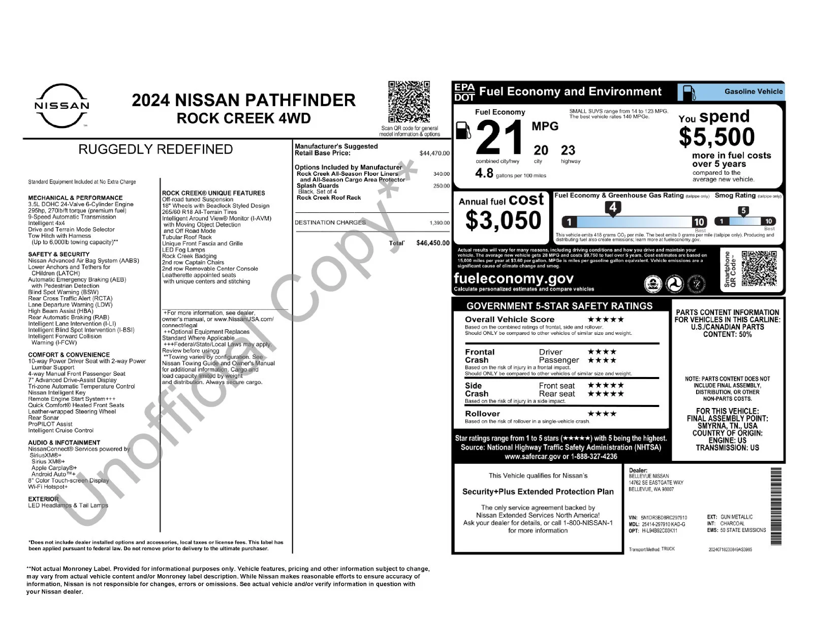 Used 2024 Gray Nissan Rock Creek image 39