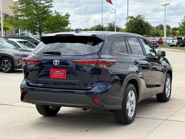 Certified Used 2025 DK. BLUE MC. Toyota LE image 4